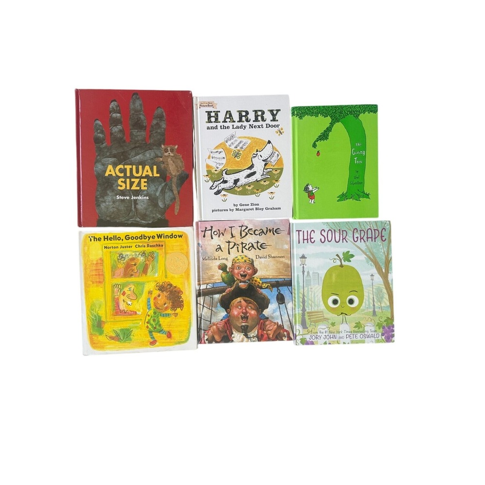 Childrens classroom nursery Picture Book Hardcover Storybooks 6pc kids
